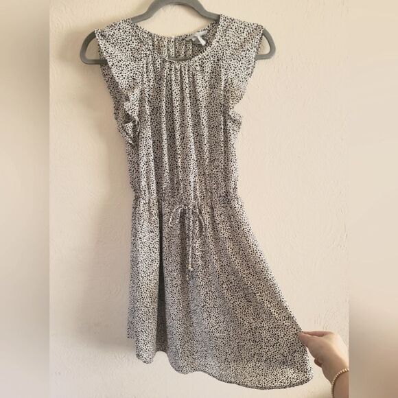 H&M Black‎ and White Flowy Fit & Flare Dress Size 2 - Picture 6 of 11